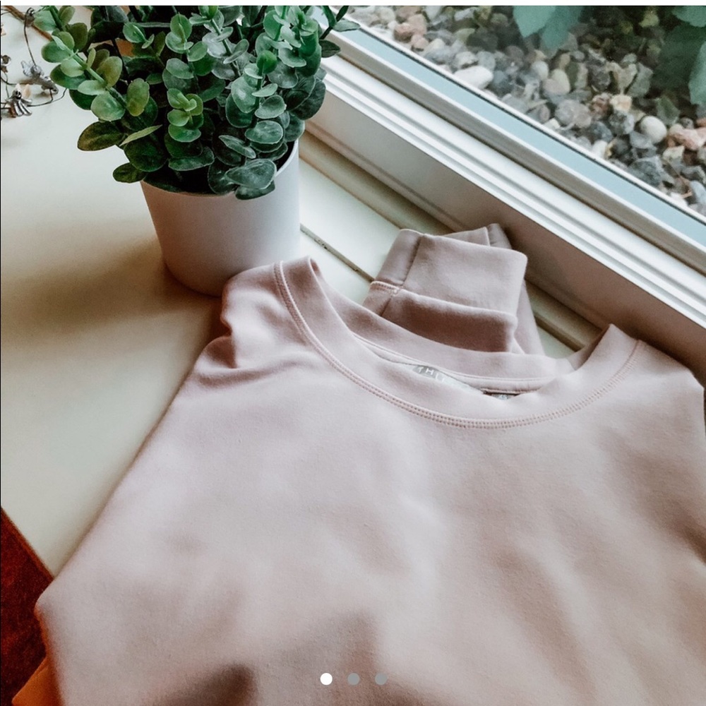 light pink crewneck